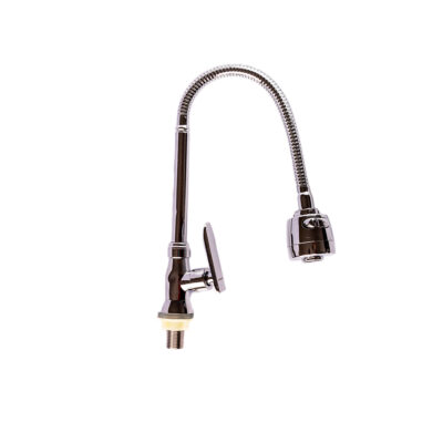 Llave Lavaplatos Pared Flexible Metal